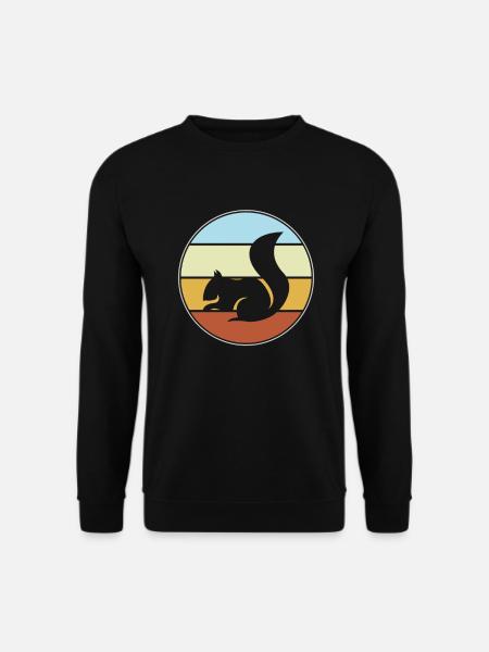 Squirrel Retro - Unisex Sweatshirt - black