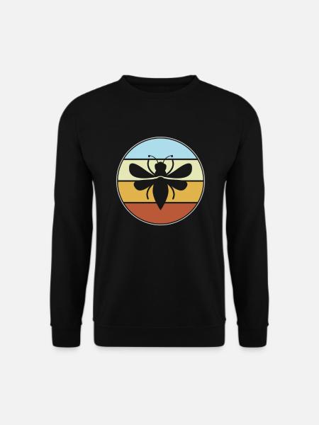 Abeille Rétro - Sweat-shirt Unisexe - noir