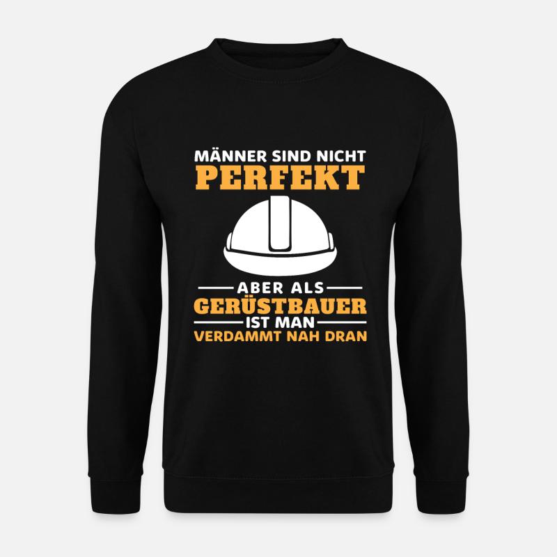 Gerüstbau Baustelle Handwerker Gerüstbauer - Unisex Pullover - Schwarz