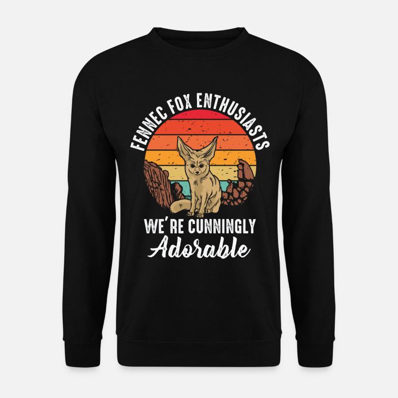 Fennek-füchse: cunningly lovable - Unisex Sweatshirt - black