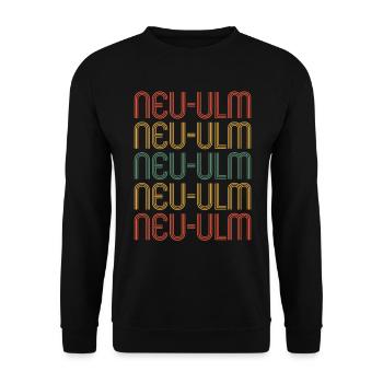 Neu Ulmerin Neu Ulmer Neu Ulm - Unisex Pullover - Schwarz - Vorne - Alina (178cm) & Michal (187cm)