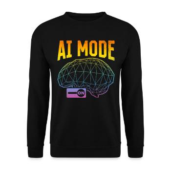 Mode AI activé - Machine Learning Artificial Intellige - Sweat-shirt Unisexe - noir - Devant - Alina (178cm) & Michal (187cm)