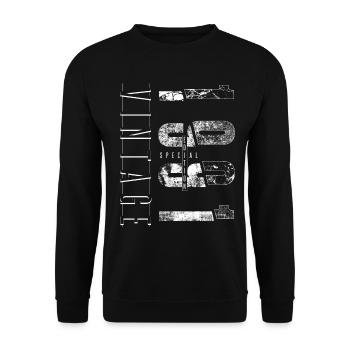 Vintage 1991 Special Edition Year of birth 1991 - Unisex Sweatshirt - black - Front - Alina (178cm) & Michal (187cm)
