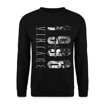 Vintage 1996 Special Edition Year of birth 1996 - Unisex Sweatshirt - black - Front - Alina (178cm) & Michal (187cm)