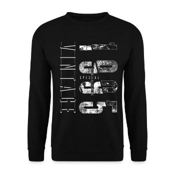 Vintage 1995 Special Edition Geburtsjahr 1995 - Unisex Pullover - Schwarz - Vorne - Alina (178cm) & Michal (187cm)