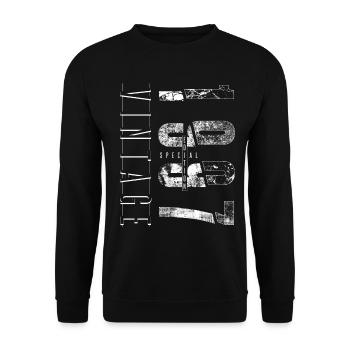 Vintage 1997 Special Edition Year of birth 1997 - Unisex Sweatshirt - black - Front - Alina (178cm) & Michal (187cm)