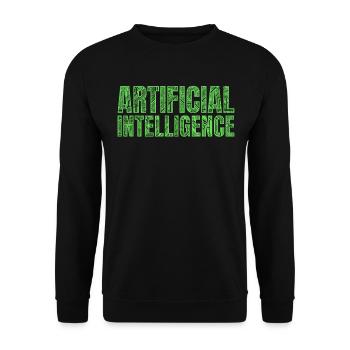 Machine Learning Artificial Intelligence - Unisex Pullover - Schwarz - Vorne - Alina (178cm) & Michal (187cm)