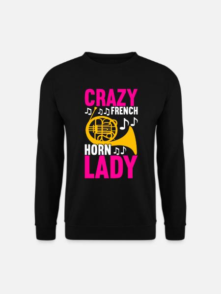 Horn Brass Instrument - Unisex Sweatshirt - black
