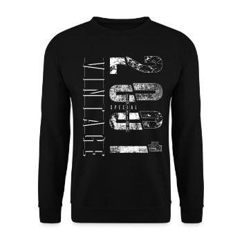 Vintage 2001 Special Edition Year of birth 2001 - Unisex Sweatshirt - black - Front - Alina (178cm) & Michal (187cm)