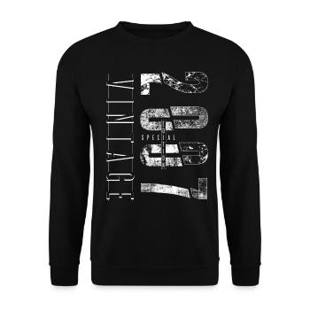 Vintage 2007 Special Edition Year of birth 2007 - Unisex Sweatshirt - black - Front - Alina (178cm) & Michal (187cm)
