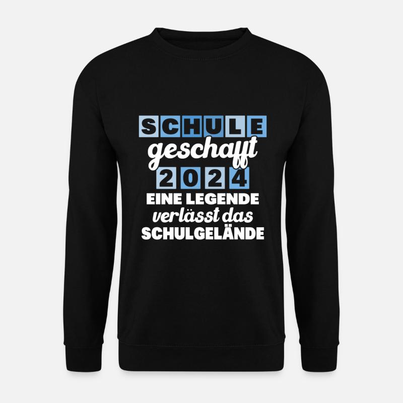 Abschlussabschluss Realschule Grundschule 2024 - Unisex Pullover - Schwarz