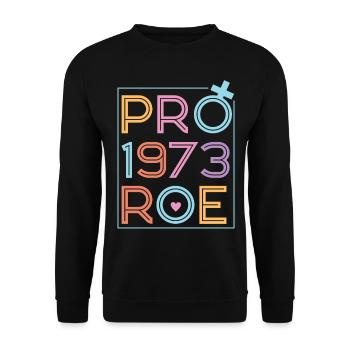 Féministe Pro 1973 Roe - Sweat-shirt Unisexe - noir - Devant - Alina (178cm) & Michal (187cm)