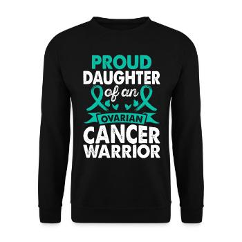 Daughter of Warrior Awareness Month for - Unisex Sweatshirt - black - Front - Alina (178cm) & Michal (187cm)
