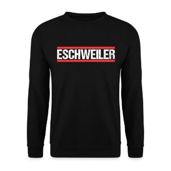 Eschweilerin Eschweilerer Eschweiler - Unisex Sweatshirt - black - Front - Alina (178cm) & Michal (187cm)