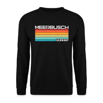 Meerbuscherin Meerbuscher Meerbusch - Unisex Sweatshirt - black - Front - Alina (178cm) & Michal (187cm)