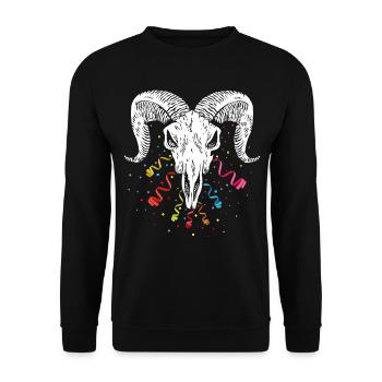 Équipe de football Confetti Confetti Carnaval de Cologne - Sweat-shirt Unisexe - noir - Devant - Alina (178cm) & Michal (187cm)