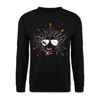 Cologne Cologne Carnival Confetti Carnival Carnival - Unisex Sweatshirt - black - Front - Alina (178cm) & Michal (187cm)