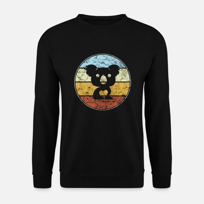 Koala Bär Retro - Unisex Pullover - Schwarz
