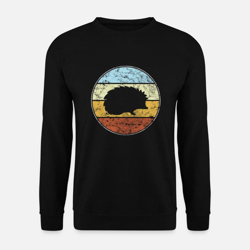 Hedgehog Retro - Unisex Sweatshirt - black