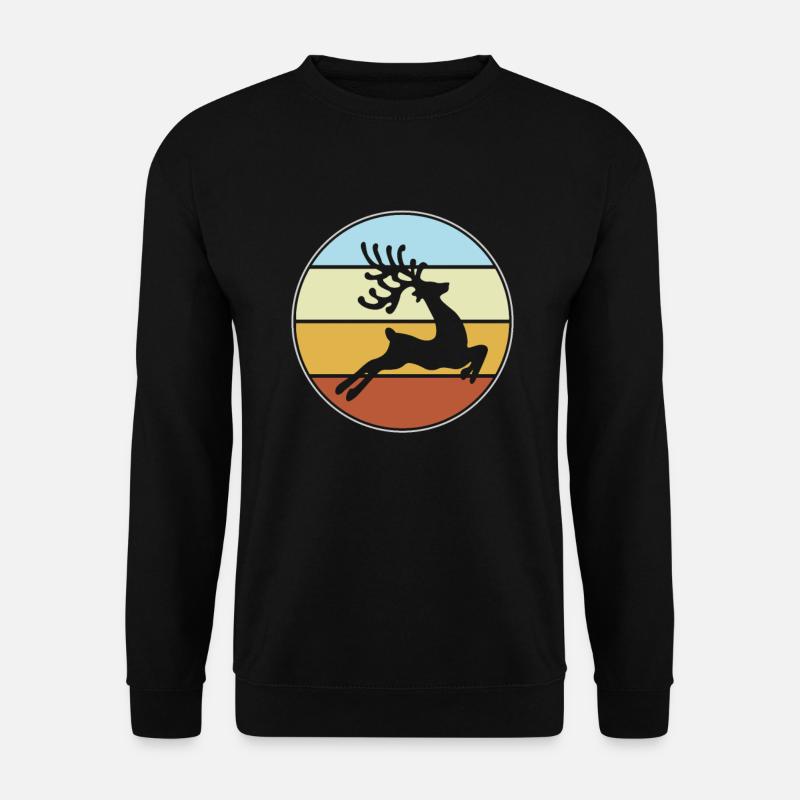 Moose Retro - Unisex Sweatshirt - black