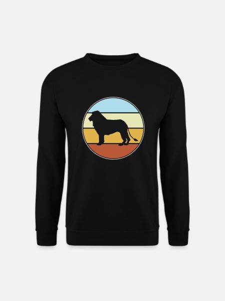 Lion retro - Unisex Sweatshirt - black