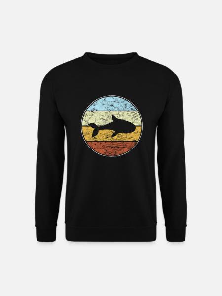 Fish Retro - Unisex Sweatshirt - black