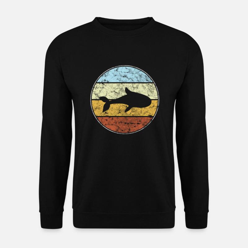 Fisch Retro - Unisex Pullover - Schwarz