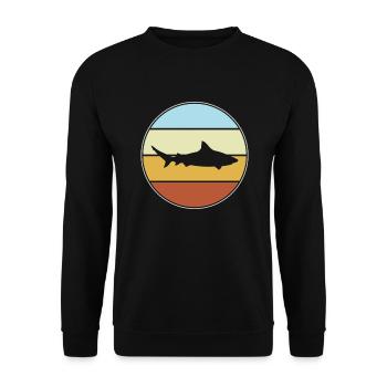 Hai Retro - Unisex Pullover - Schwarz - Vorne - Alina (178cm) & Michal (187cm)