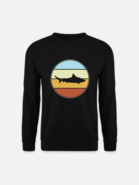 Requin Rétro - Sweat-shirt Unisexe - noir