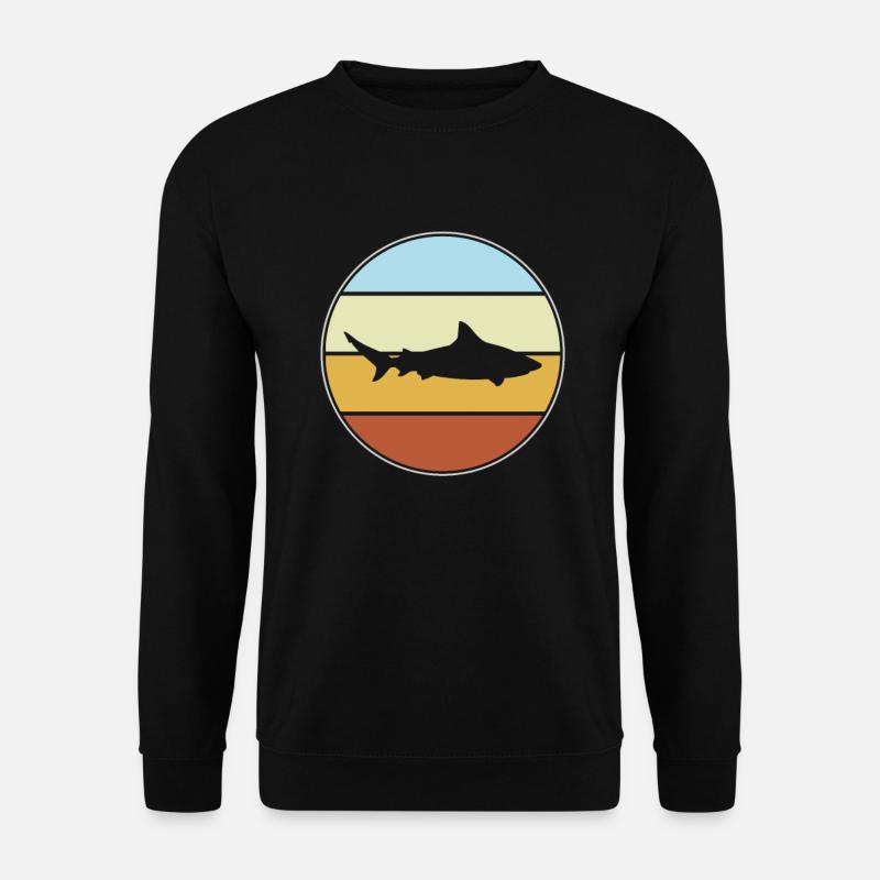 Hai Retro - Unisex Pullover - Schwarz