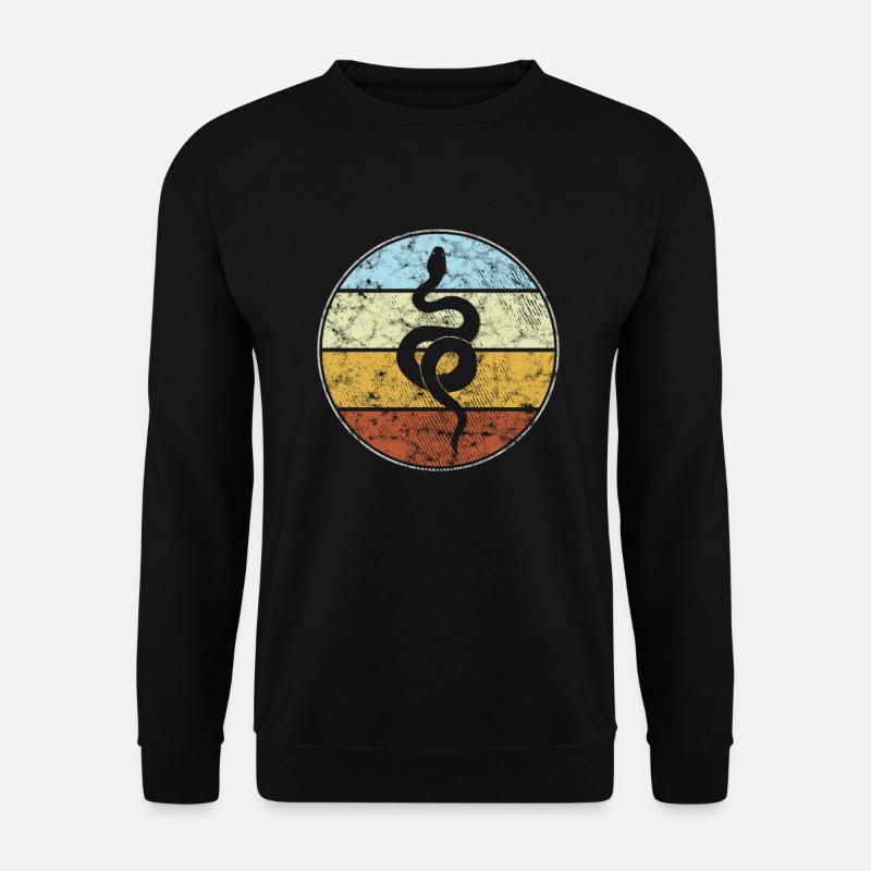 Snake Retro - Unisex Sweatshirt - black