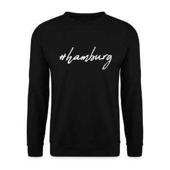 Hamburg - Unisex Sweatshirt - black - Front - Alina (178cm) & Michal (187cm)