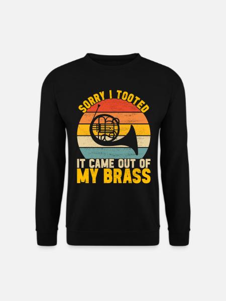 Horn Brass Instrument - Unisex Sweatshirt - black