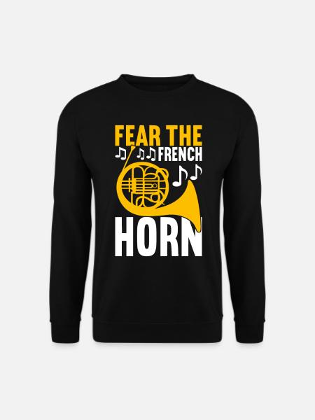 Horn Brass Instrument - Unisex Sweatshirt - black