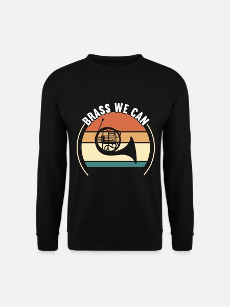 Horn Brass Instrument - Unisex Sweatshirt - black