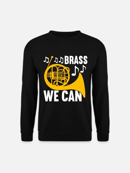 Horn Brass Instrument - Unisex Sweatshirt - black