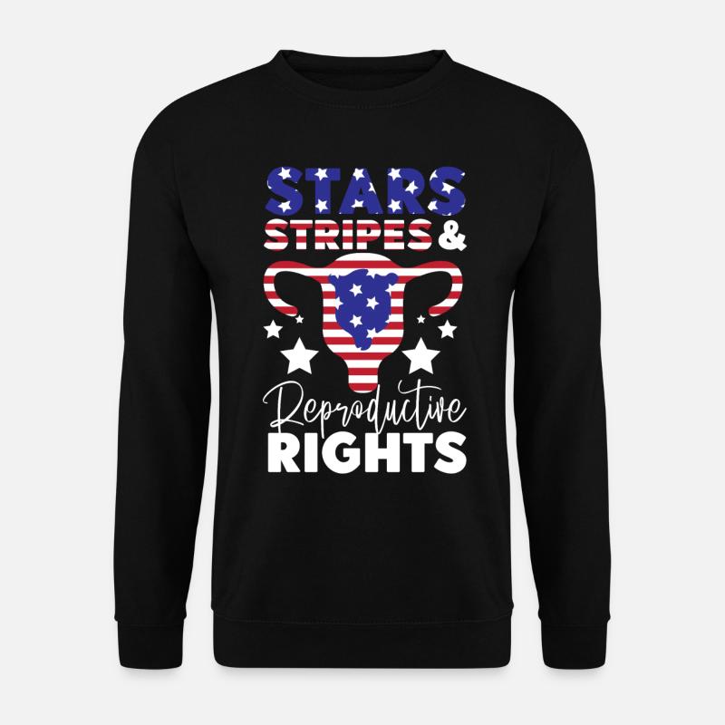 Étoiles féministes du drapeau américain - Sweat-shirt Unisexe - noir