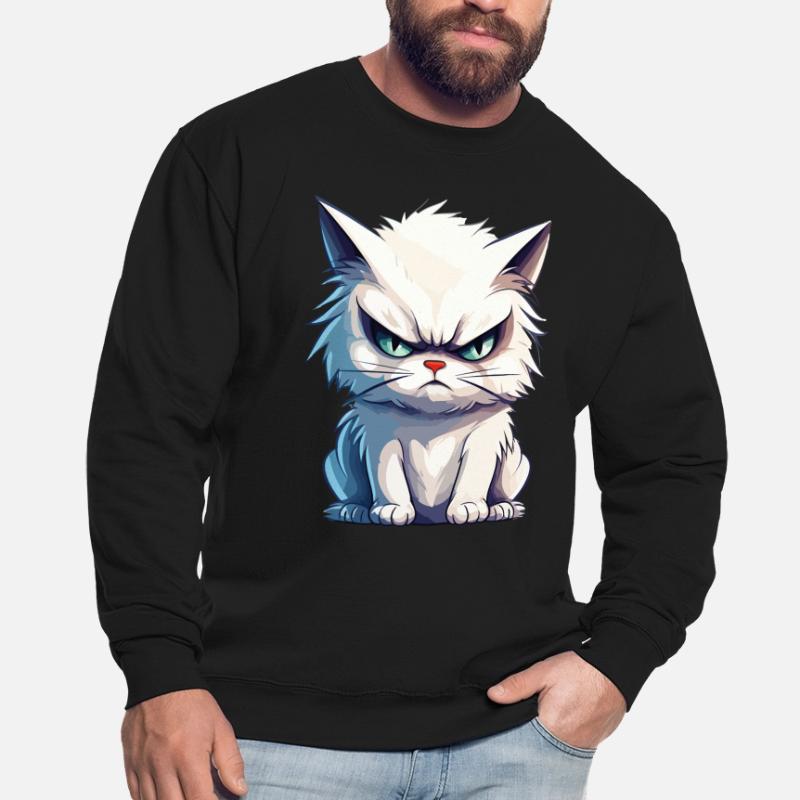 cat grumpy grumpy grumpy meow funny Unisex Sweatshirt