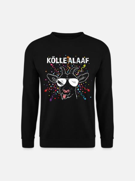 Kölle Alaaf Kölsch Karneval Fasching Konfetti Köln - Unisex Pullover - Schwarz