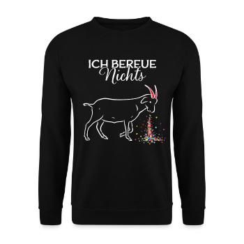 Konfetti Kotzen Karneval Fasching Kölsch Geißbock - Unisex Pullover - Schwarz - Vorne - Alina (178cm) & Michal (187cm)