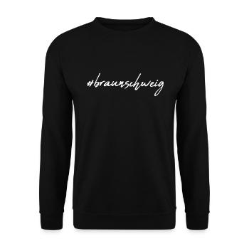 Braunschweig - Unisex Pullover - Schwarz - Vorne - Alina (178cm) & Michal (187cm)
