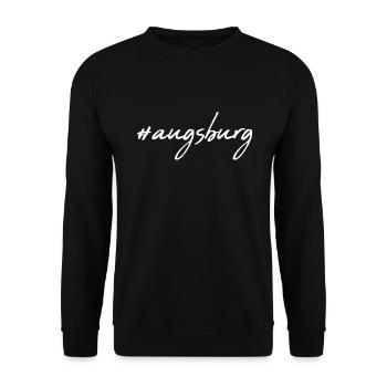 Augsburg - Unisex Sweatshirt - black - Front - Alina (178cm) & Michal (187cm)