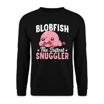 Blobfish Softest Snuggler Blobfishes Owners - Unisex Sweatshirt - black - Front - Alina (178cm) & Michal (187cm)