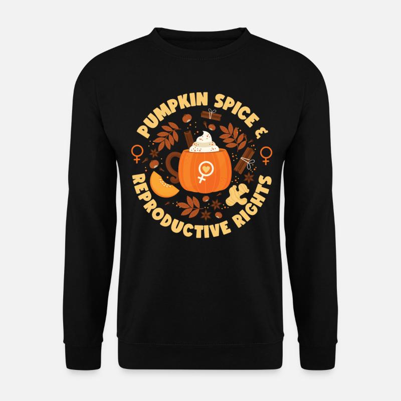 Feminist Fall Autumn Pumpkin Spice - Unisex Pullover - Schwarz