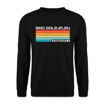 Bad Salzuflenerin Bad Salzuflener Bad Salzuflen - Unisex Sweatshirt - black - Front - Alina (178cm) & Michal (187cm)