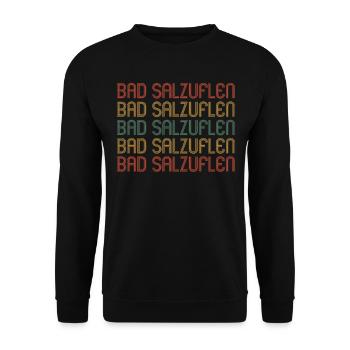 Bad Salzuflenerin Bad Salzuflener Bad Salzuflen - Unisex Sweatshirt - black - Front - Alina (178cm) & Michal (187cm)