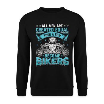 Tous les hommes sont créés égaux - puis quelques-uns deviennent - Sweat-shirt Unisexe - noir - Devant - Alina (178cm) & Michal (187cm)