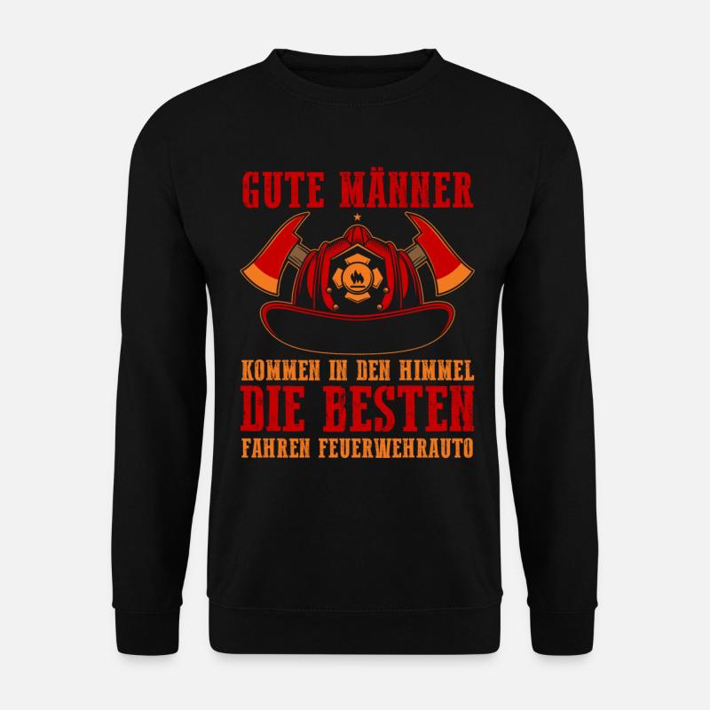 Feuerwehrmann Feuerwehr - Unisex Pullover - Schwarz