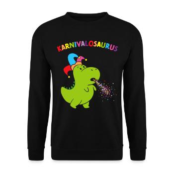 Carnaval Carnaval Confettis Dragon Fool Jecken - Sweat-shirt Unisexe - noir - Devant - Alina (178cm) & Michal (187cm)