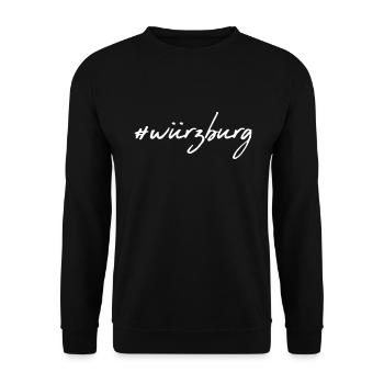 Würzburg - Unisex Sweatshirt - black - Front - Alina (178cm) & Michal (187cm)